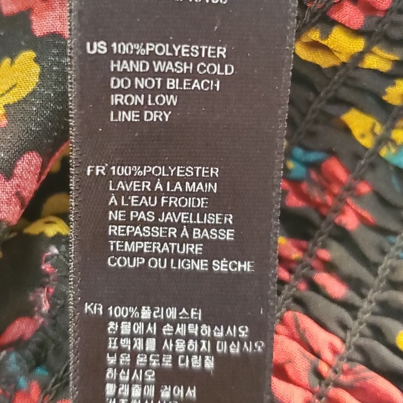 NWOT 21 FLORAL PEASANT BLOUSE SIZE SP - Picture 7 of 8